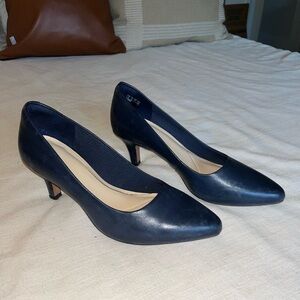 Blue Clarks Heels 8.5